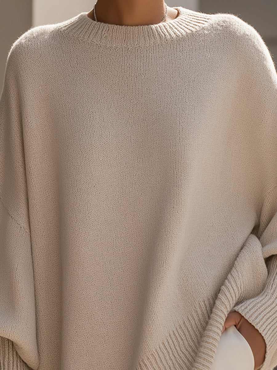 MOREAU LYON | PULL SURDIMENSIONNÉ CÔTELÉ POUR FEMMES