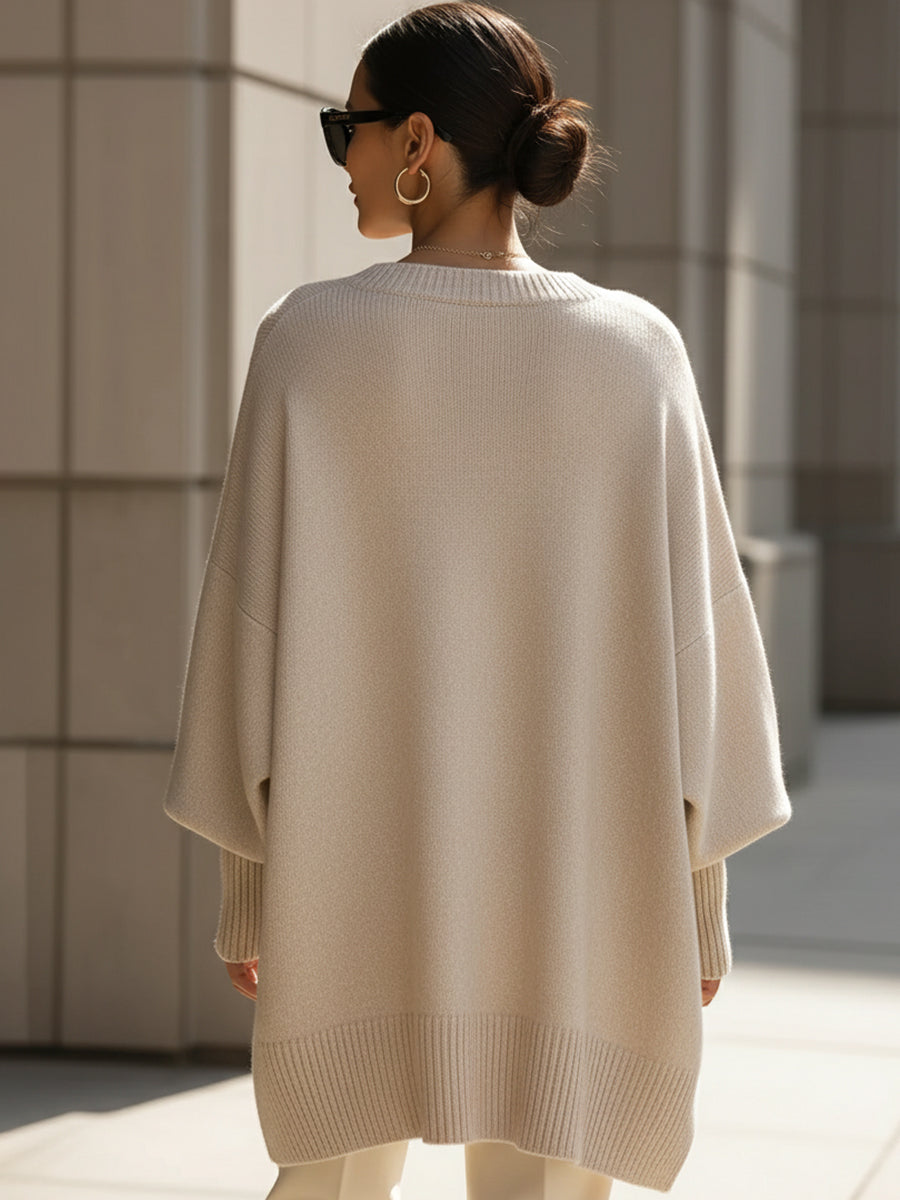 MOREAU LYON | PULL SURDIMENSIONNÉ CÔTELÉ POUR FEMMES