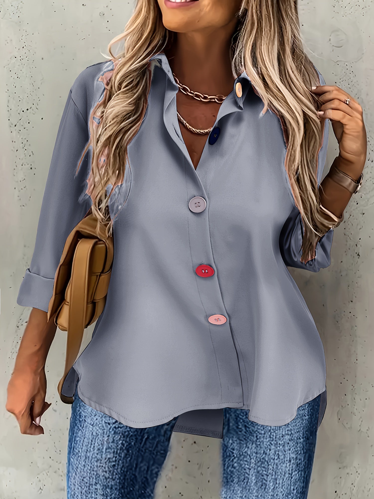 MOREAU LYON | CHIC BLOUSE À BOUTONS POUR FEMMES