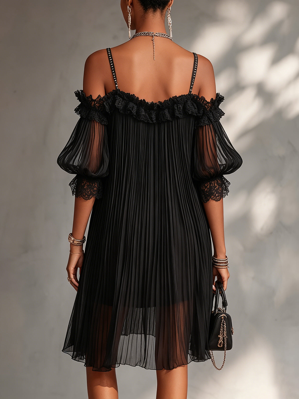 MOREAU LYON | CHIC ROBE MINI EN DENTELLE POUR FEMMES