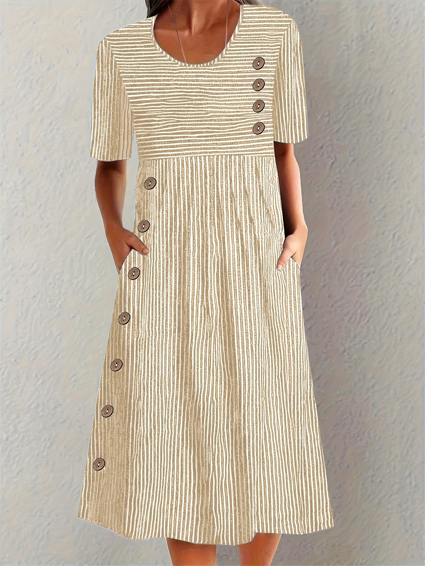 MOREAU LYON | ROBE D'ÉTÉ À RAYURES POUR FEMMES