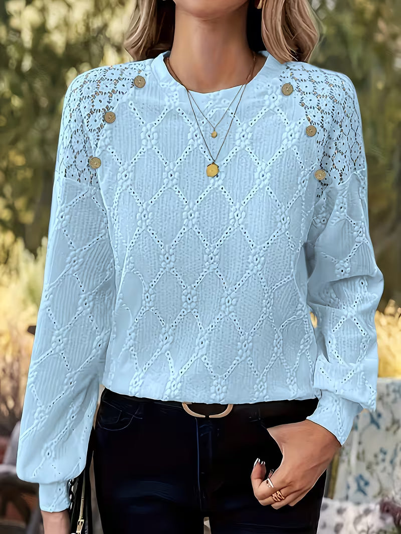 MOREAU LYON | BLOUSE TISSÉE COL ROND POUR FEMMES