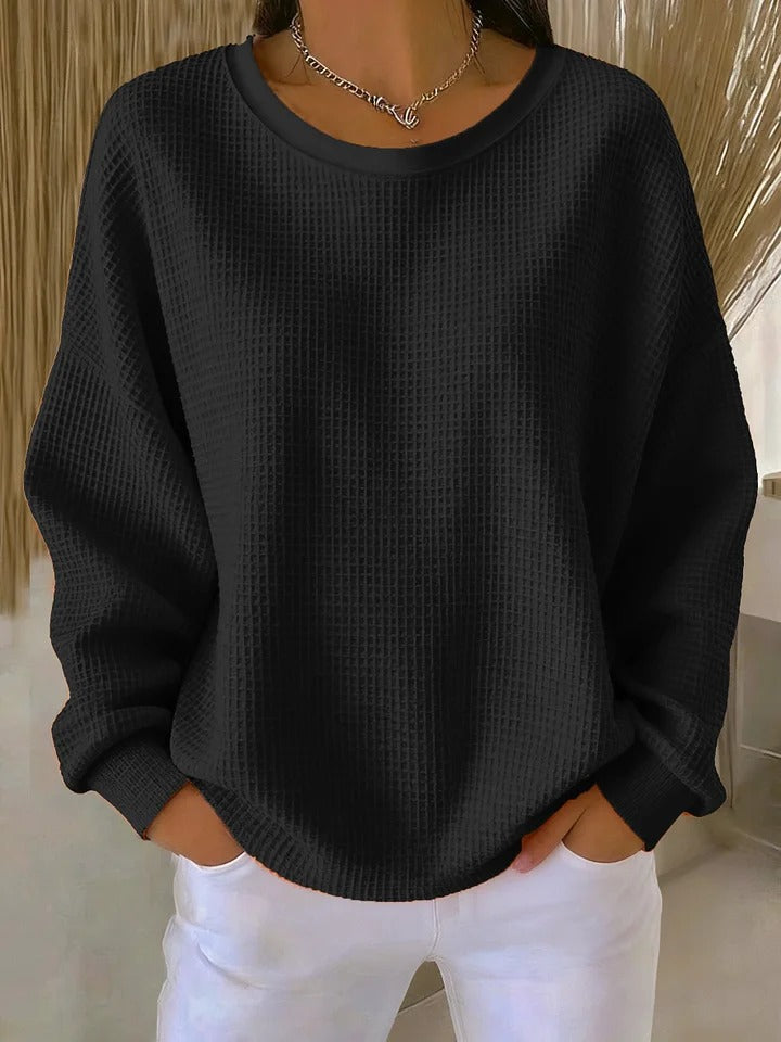 MOREAU LYON | PULL OVERSIZE EN MAILLE GAUFRÉE POUR FEMME