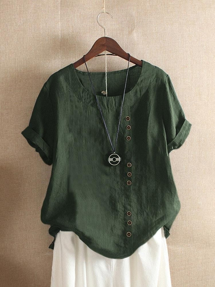MOREAU LYON | BLOUSE EN COTON À BOUTONS POUR FEMMES