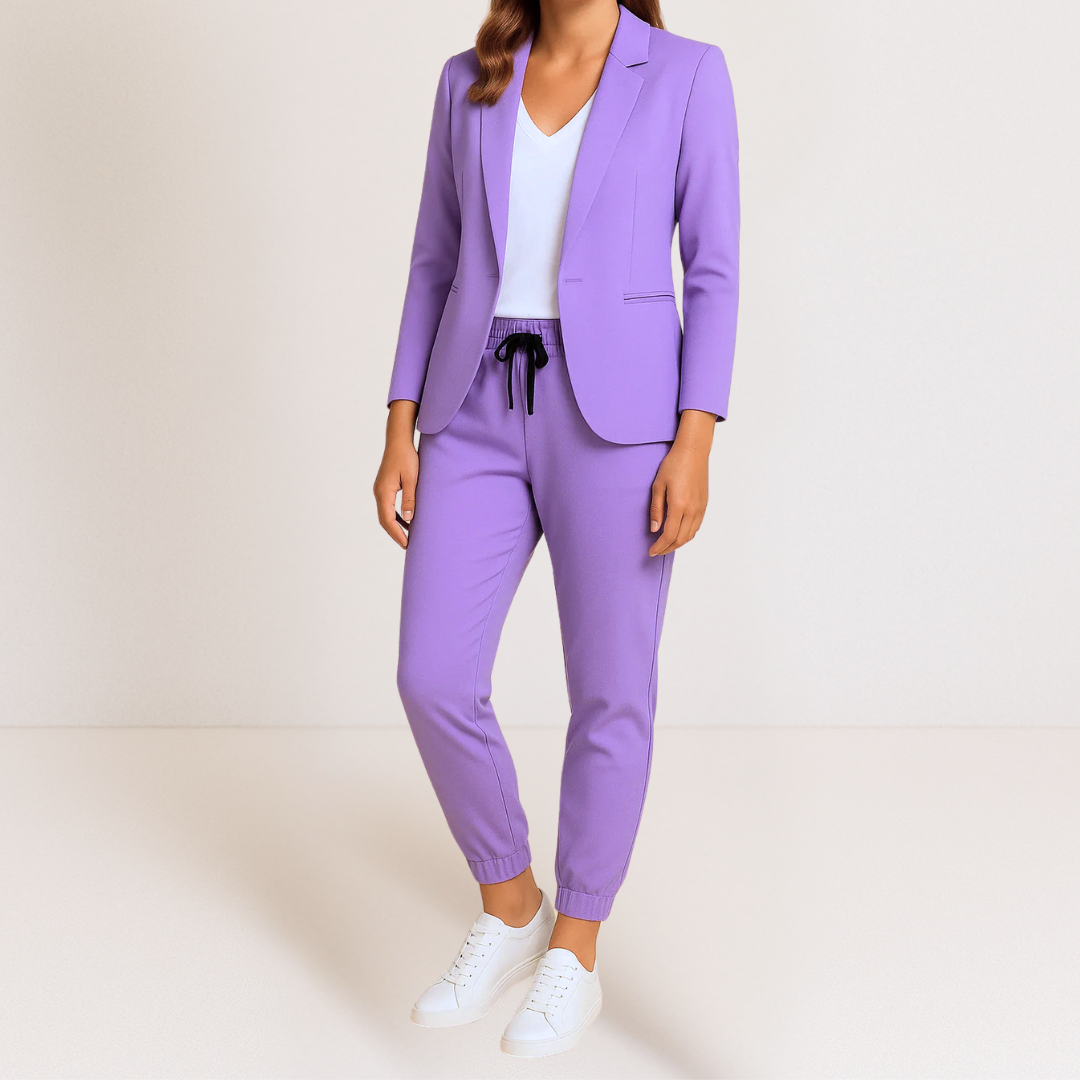 MOREAU LYON | ENSEMBLE COORDONNE BLAZER ET JOGGER SMART CLASSIC POUR FEMME