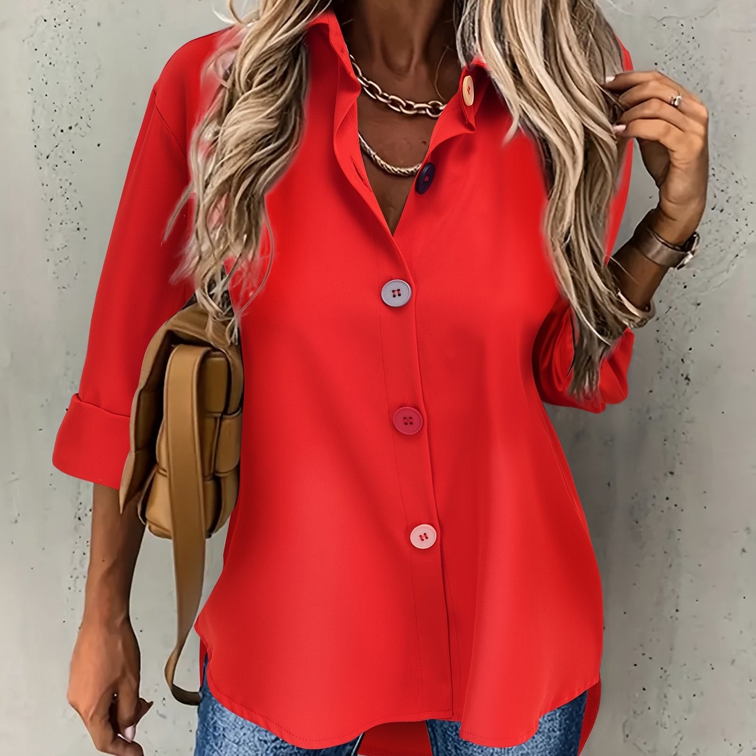 MOREAU LYON | CHIC BLOUSE À BOUTONS POUR FEMMES