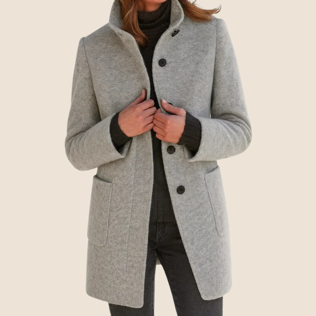 MOREAU LYON | MANTEAU CINTRÉ À BOUTONS POUR FEMMES