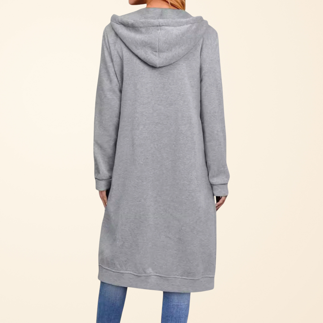 MOREAU LYON | GILET LONGUE EN ZIP DÉTENDUE POUR FEMMES