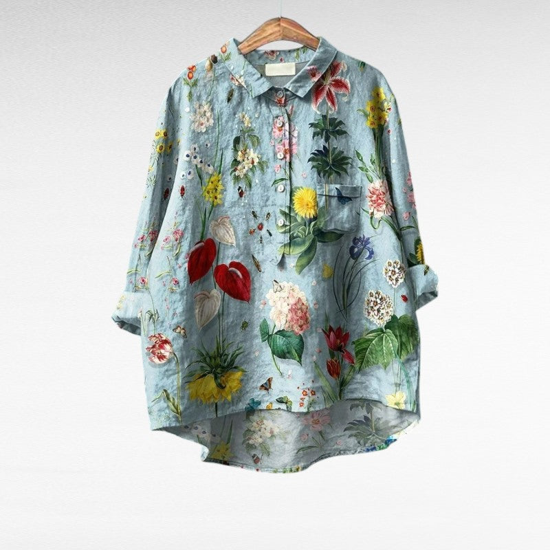 MOREAU LYON | BLOUSE FLEURS BOTANIQUES POUR FEMMES