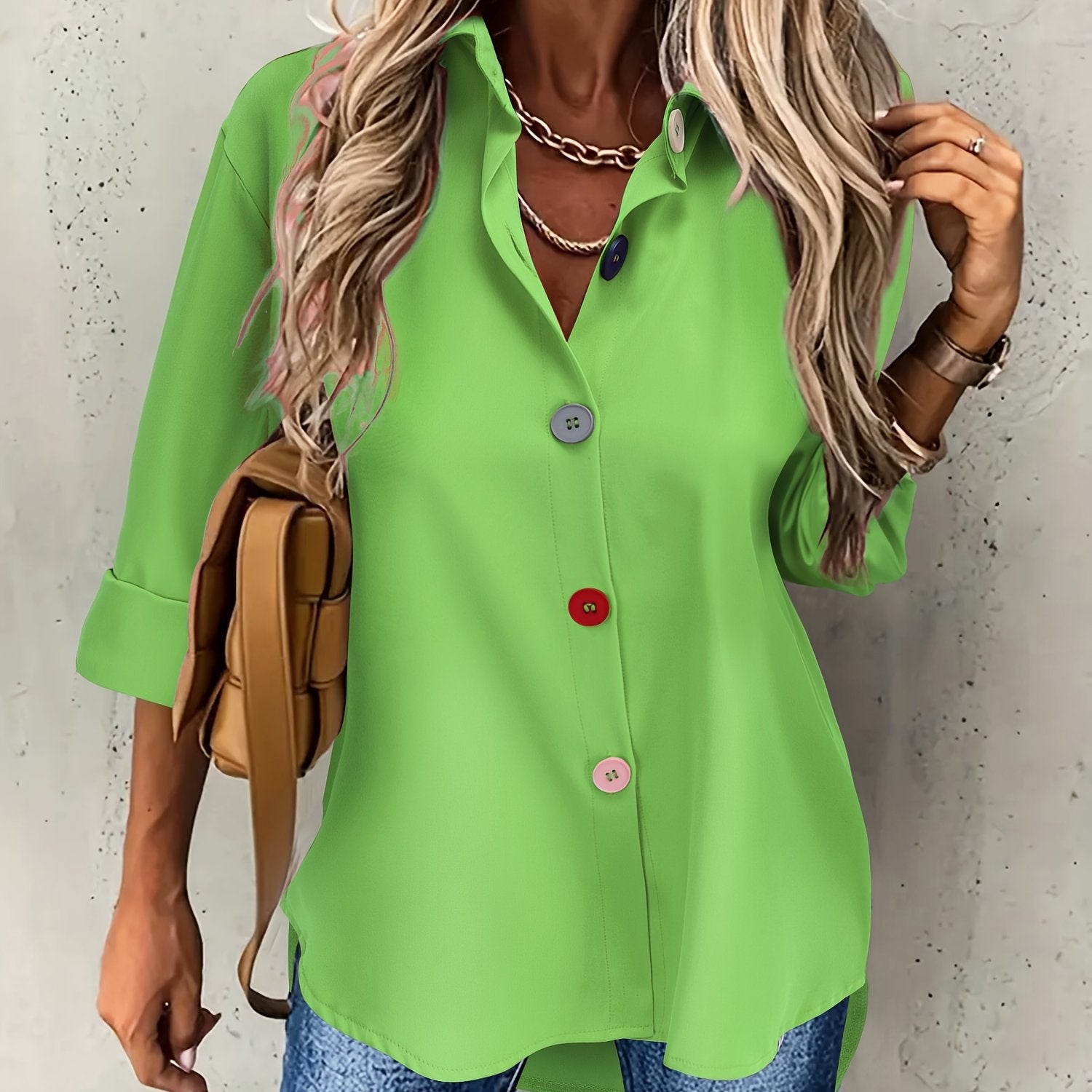 MOREAU LYON | CHIC BLOUSE À BOUTONS POUR FEMMES