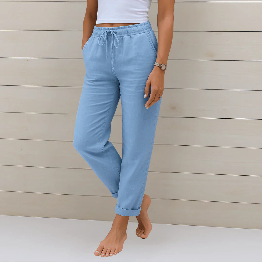 MOREAU LYON | PANTALON EN LIN MÉLANGÉ POUR FEMME
