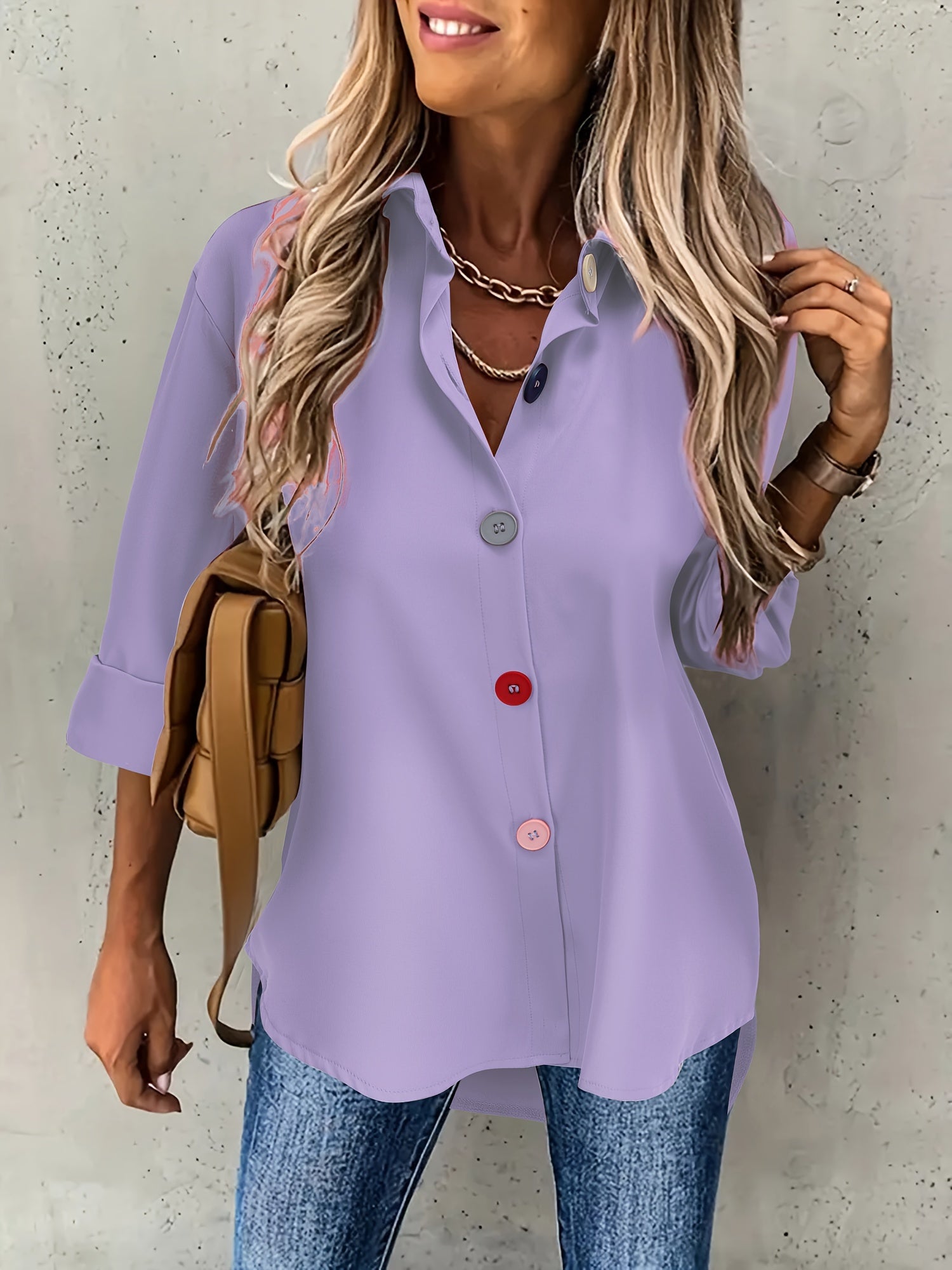 MOREAU LYON | CHIC BLOUSE À BOUTONS POUR FEMMES