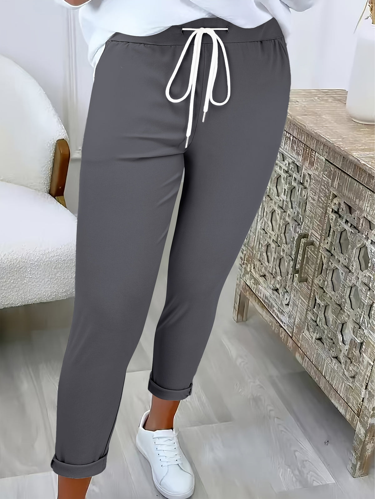 MOREAU LYON | PANTALON SLIM À CORDON POUR FEMMES