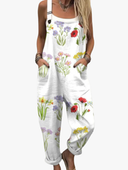 MOREAU LYON | SALOPETTE FLEURS PRINTANIÈRES POUR FEMMES