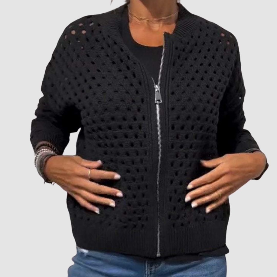 MOREAU LYON | GILET ZIPPE TRICOTÉ POUR FEMMES