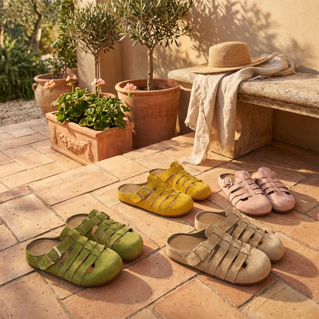 MOREAU LYON | SANDALES MULES AJUSTABLES POUR FEMMES