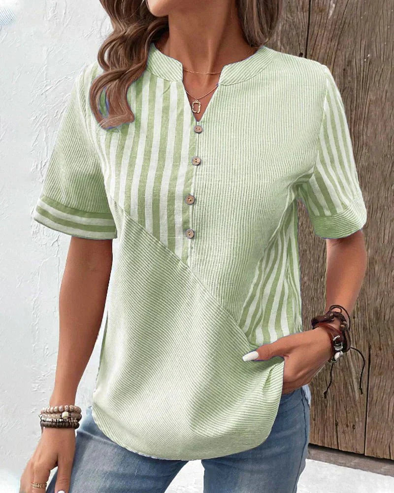 MOREAU LYON | BLOUSE RAYÉE ÉLÉGANTE FOR WOMEN