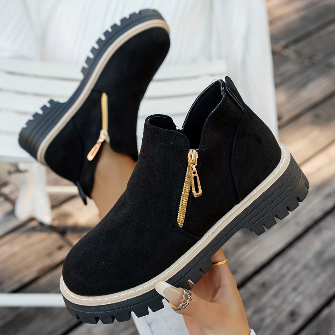 MOREAU LYON | BOTTINES À DOUBLE ZIP POUR FEMMES