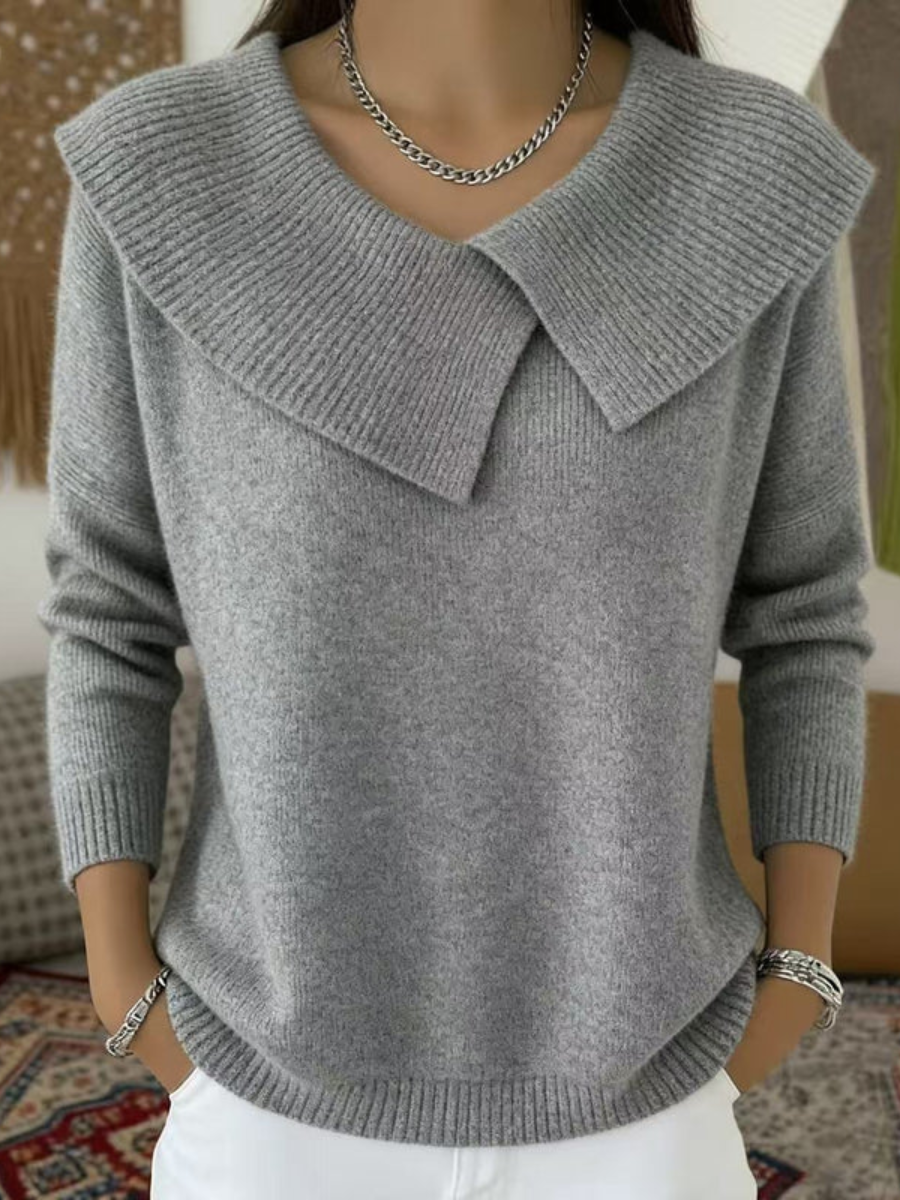 MOREAU LYON | PULL COL CLASSIQUE POUR FEMME