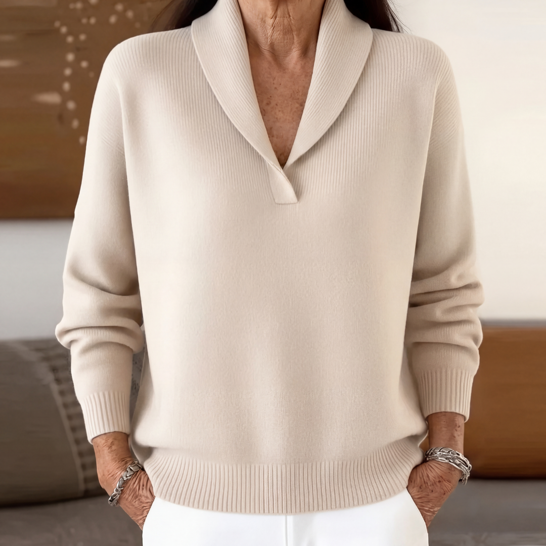 MOREAU LYON | PULL AMPLE À COL EN V POUR FEMMES