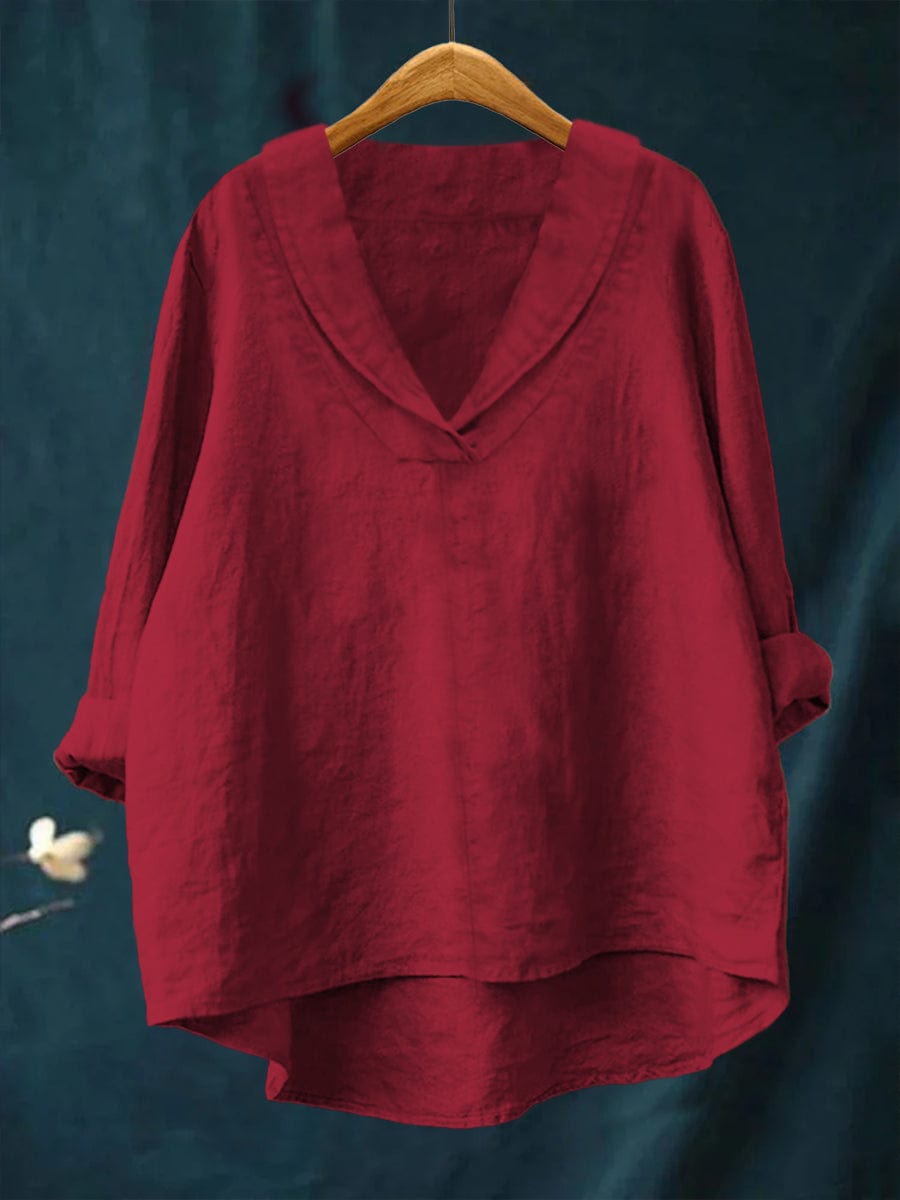MOREAU LYON | BLOUSE COL V AMPLE POUR FEMMES