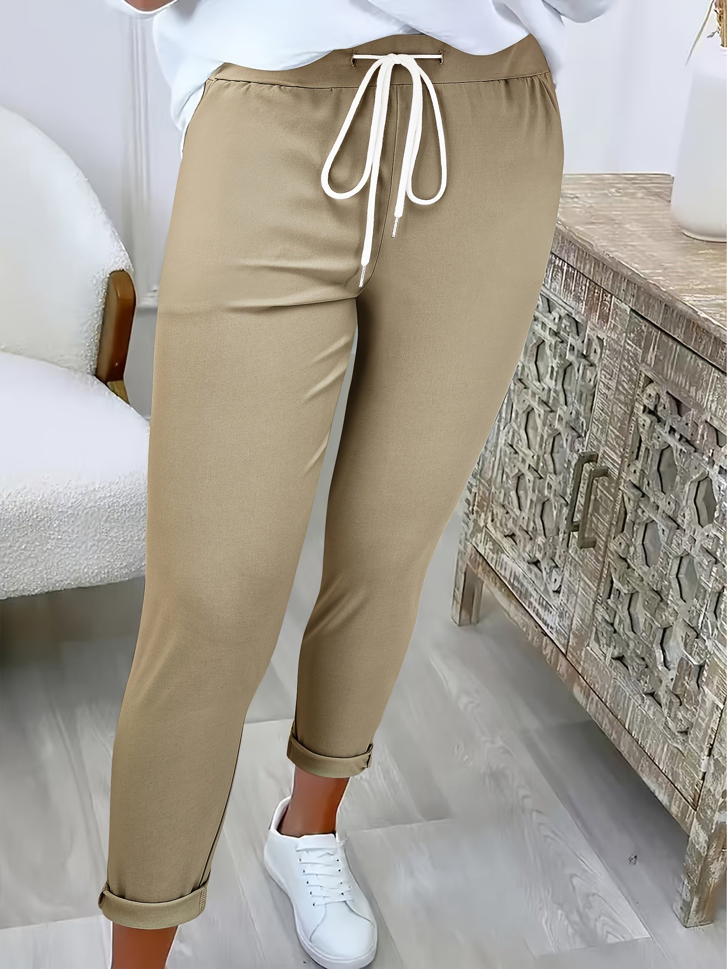 MOREAU LYON | PANTALONS MODERNES À CORDON DE SERRAGE POUR FEMMES