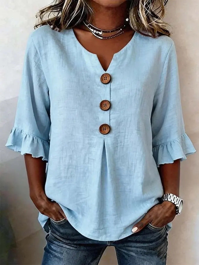 MOREAU LYON | BLOUSE À VOLANTS ROMANTIQUE POUR FEMMES