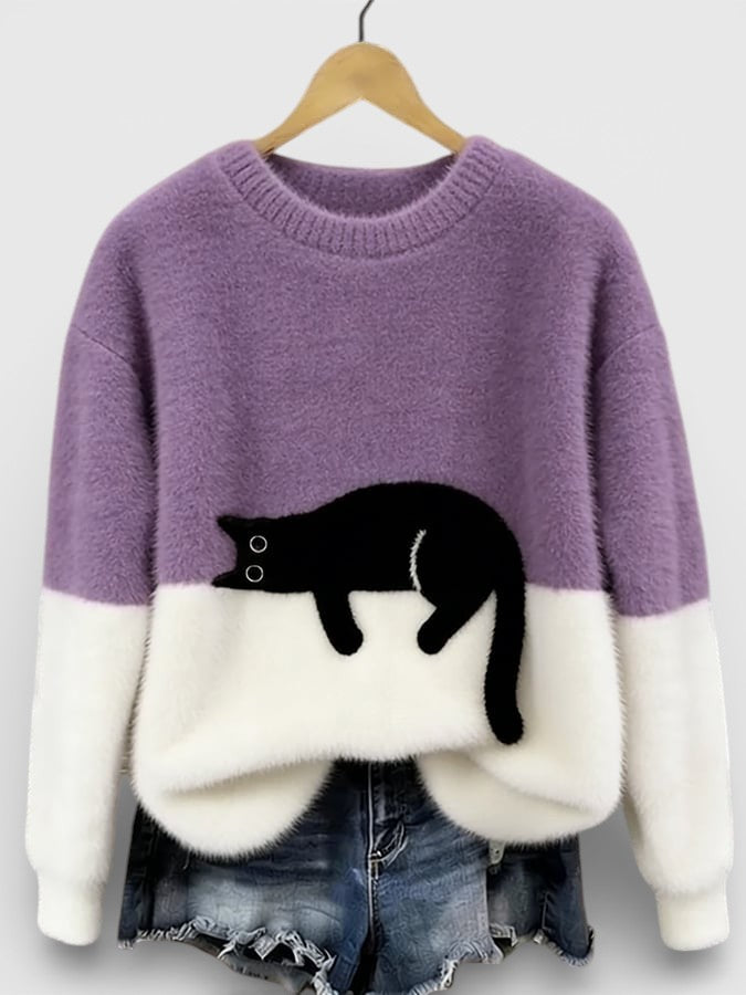 MOREAU LYON | PULL IMPRIMÉ FÉLIN POUR FEMMES
