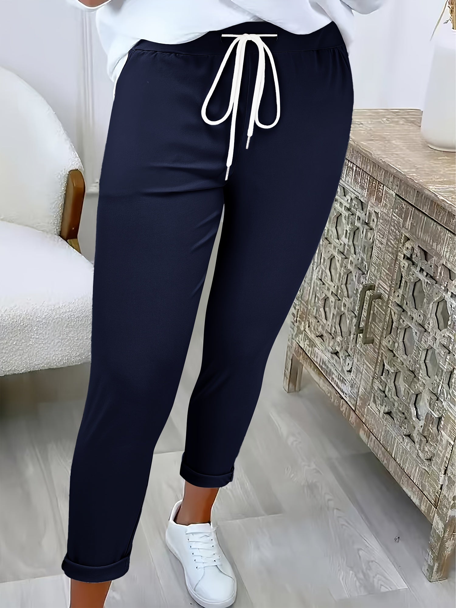 MOREAU LYON | PANTALONS MODERNES À CORDON DE SERRAGE POUR FEMMES
