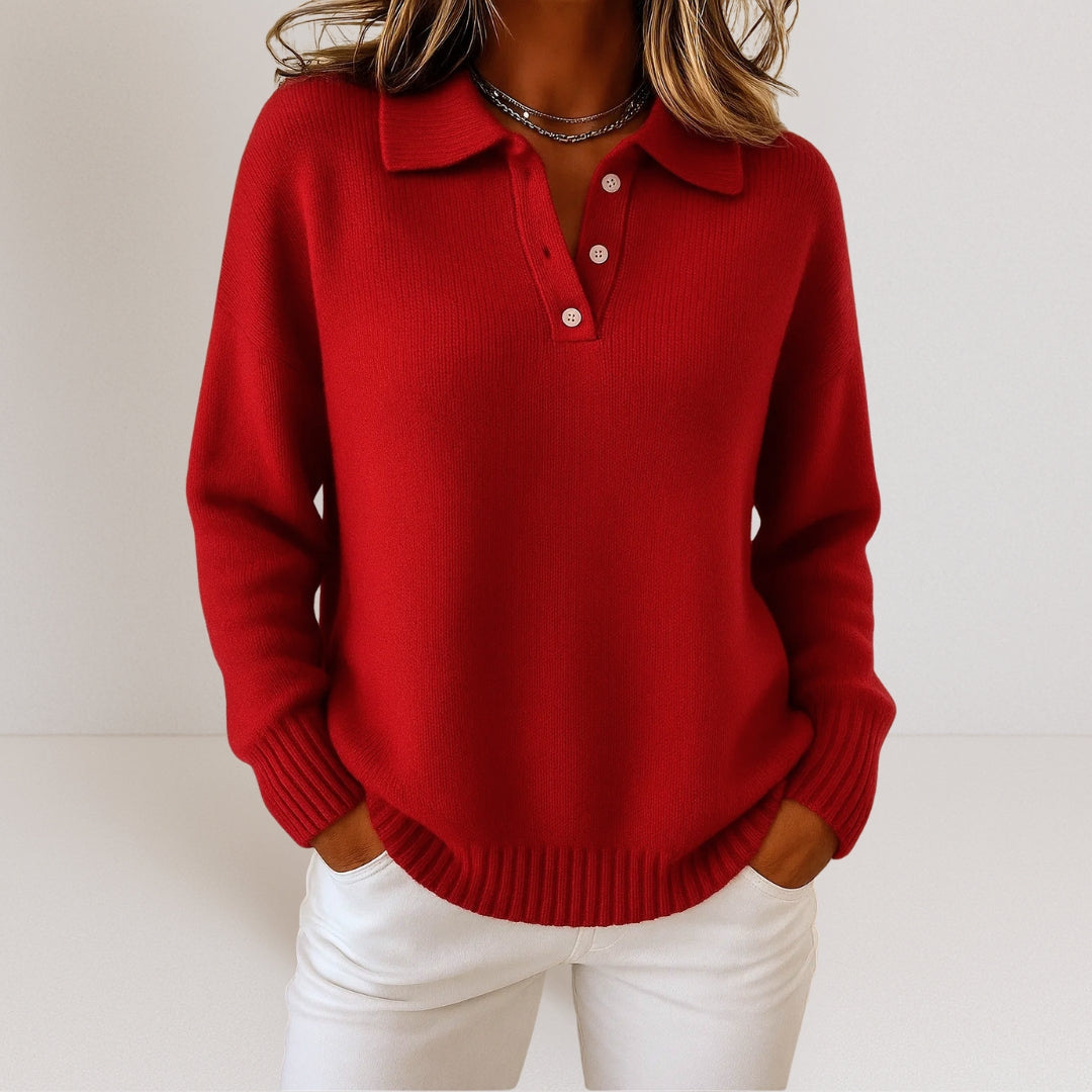 MOREAU LYON | PULL EN MAILLE À COL POUR FEMME