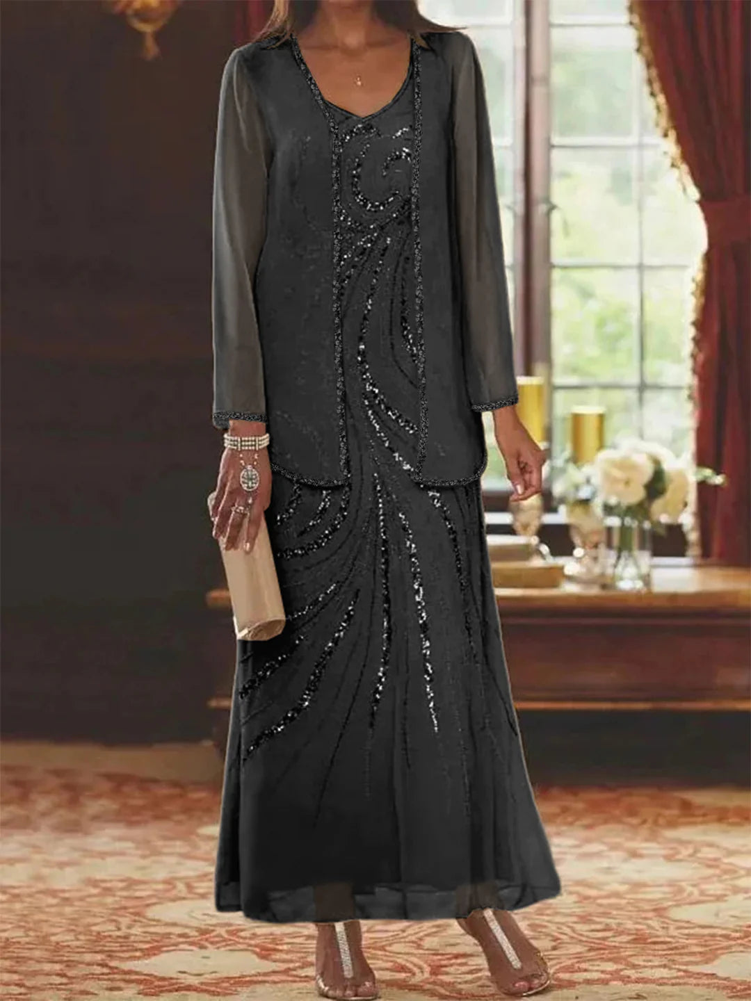 MOREAU LYON | ENSEMBLE ROBE EN MOUSSELINE POUR FEMME