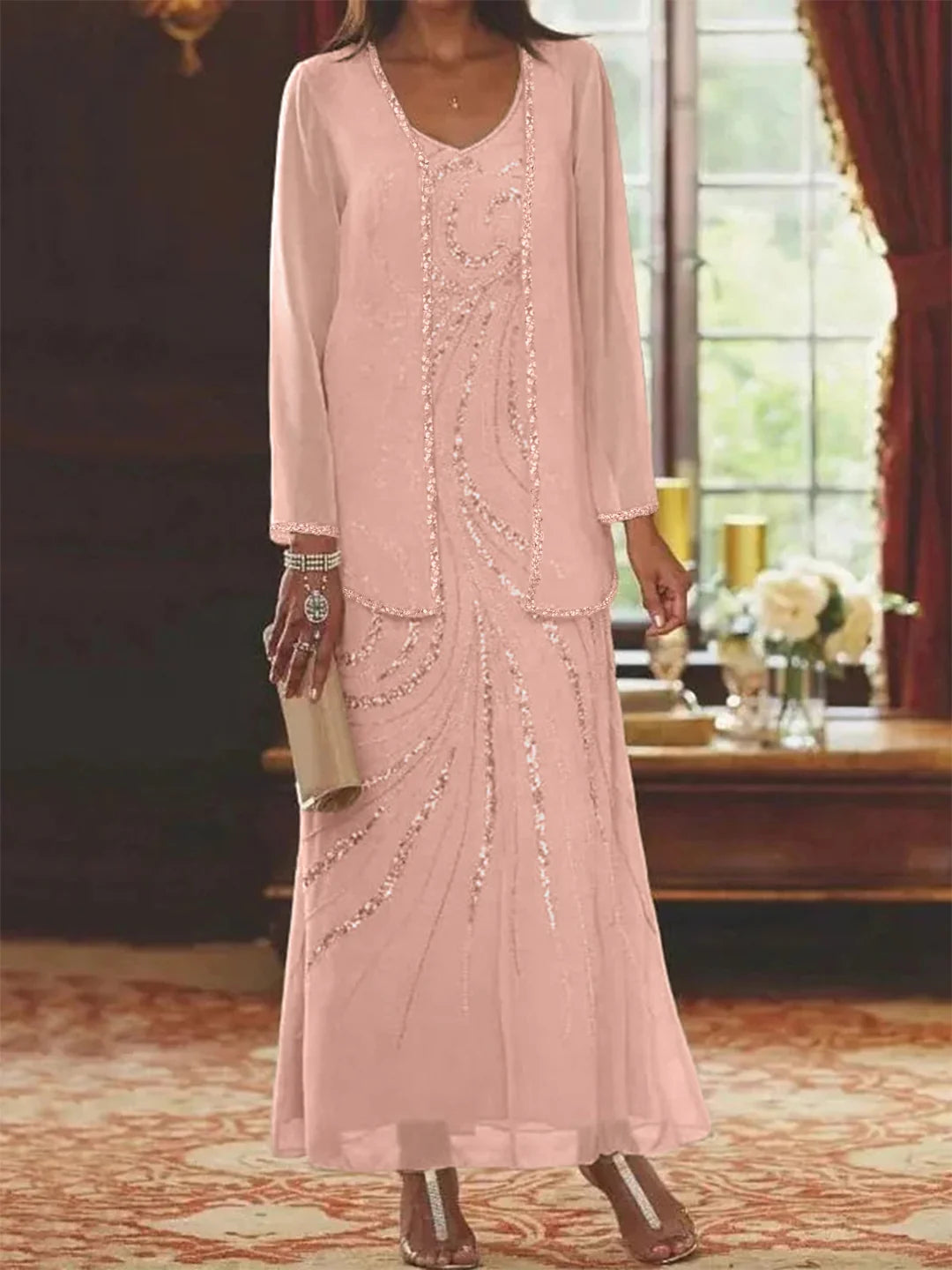 MOREAU LYON | ENSEMBLE ROBE EN MOUSSELINE POUR FEMME