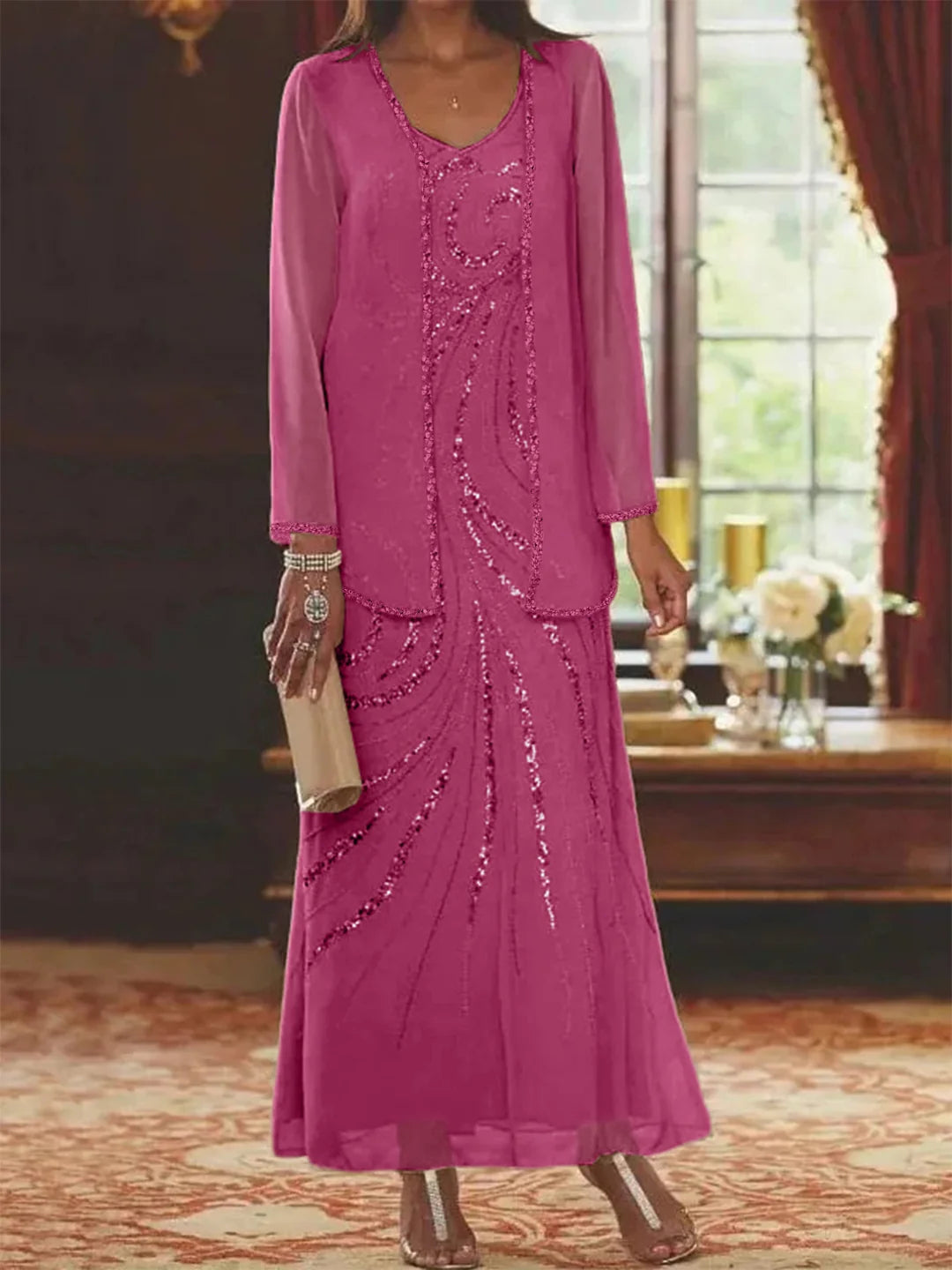MOREAU LYON | ENSEMBLE ROBE EN MOUSSELINE POUR FEMME