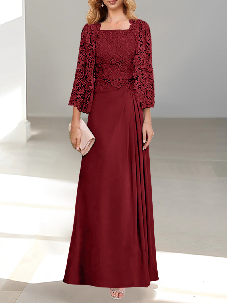 MOREAU LYON | ROBE DEUX PIÈCES EN CHIFFON A-LINE POUR FEMMES