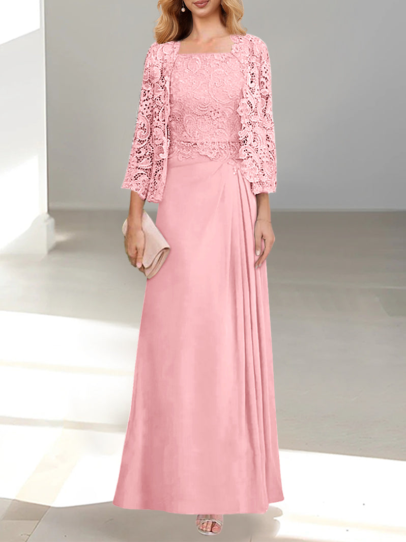 MOREAU LYON | ROBE DEUX PIÈCES EN CHIFFON A-LINE POUR FEMMES