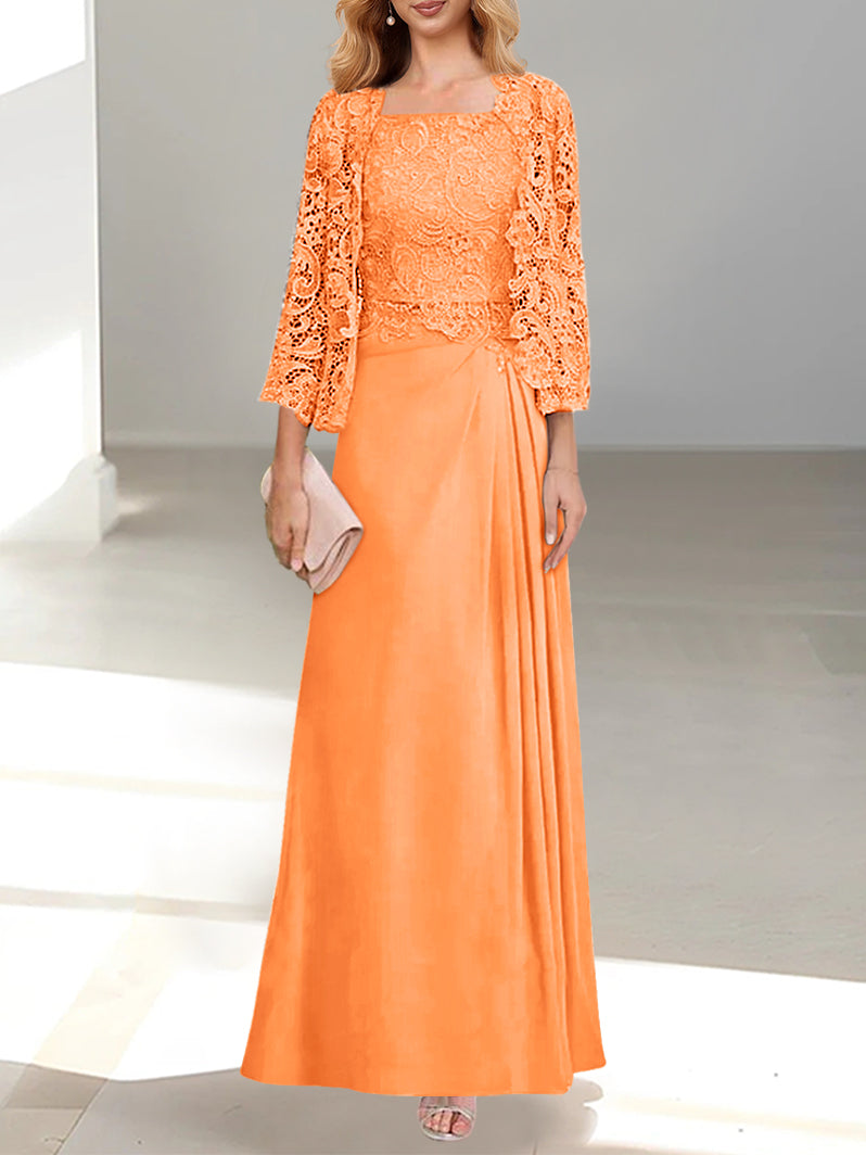MOREAU LYON | ROBE DEUX PIÈCES EN CHIFFON A-LINE POUR FEMMES