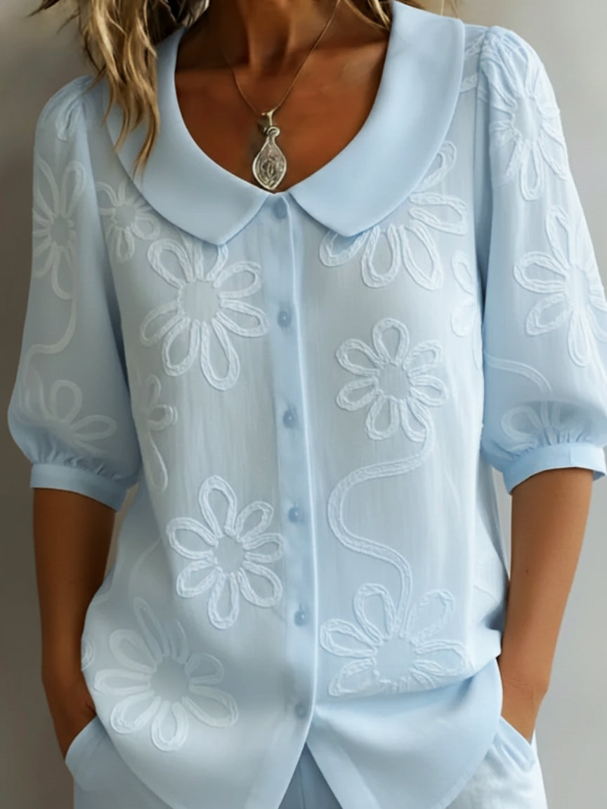 MOREAU LYON | BLOUSE D'ÉTÉ FLEURIE POUR FEMME