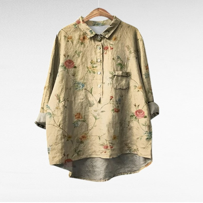 MOREAU LYON | BLOUSE FLEURS COLORÉES POUR FEMMES