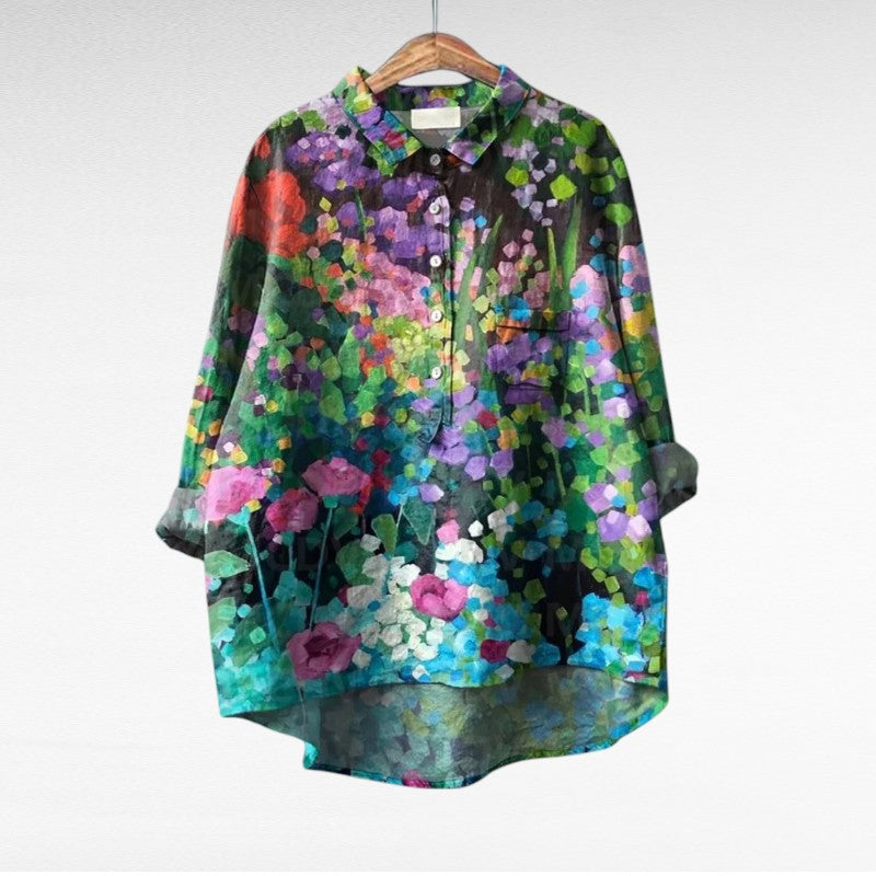 MOREAU LYON | BLOUSE JARDIN COLORÉ POUR FEMMES