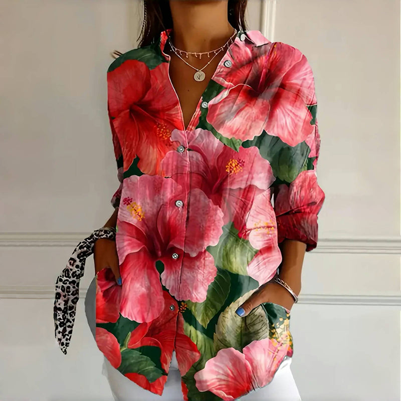 MOREAU LYON | BLOUSE FLEURIE VINTAGE POUR FEMMES