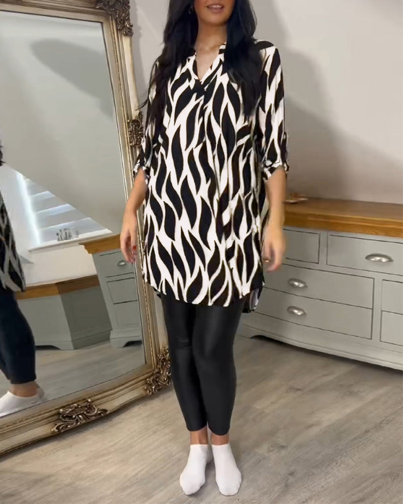 MOREAU LYON | BLOUSE CHIC IMPRIMÉE POUR FEMMES
