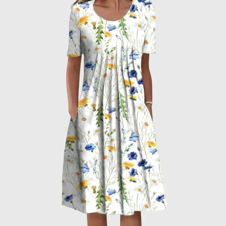 MOREAU LYON | ROBE ÉLÉGANTE À VOLANTS POUR FEMME