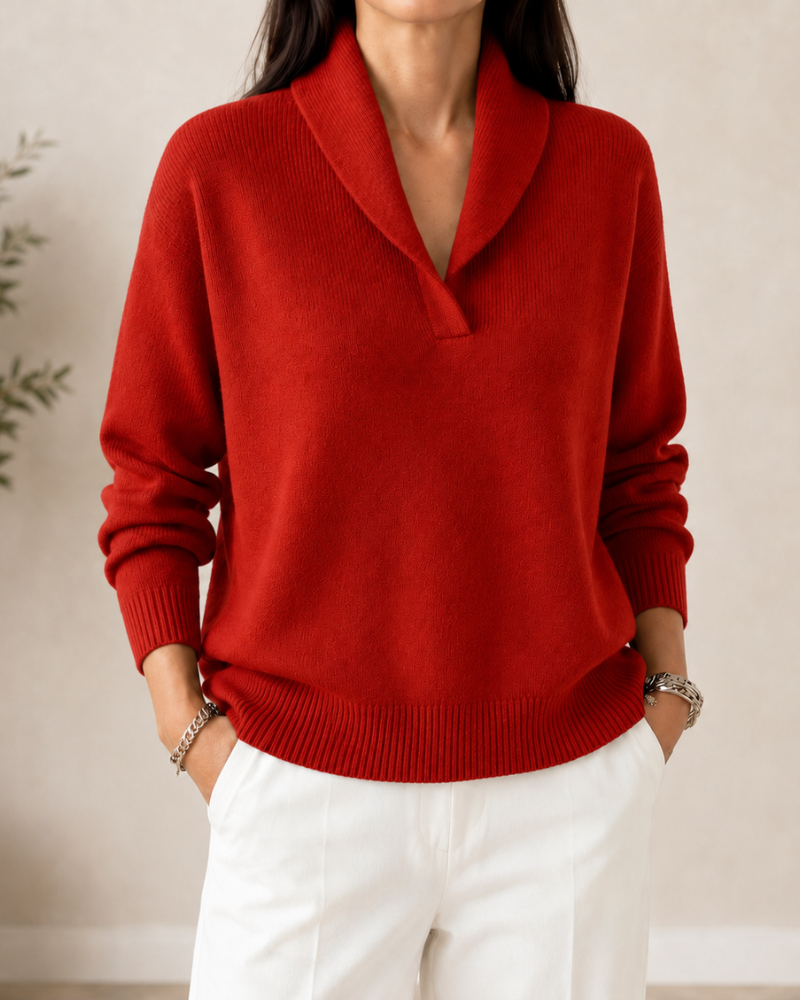 MOREAU LYON | PULL V-COL DÉTENDUE POUR FEMMES