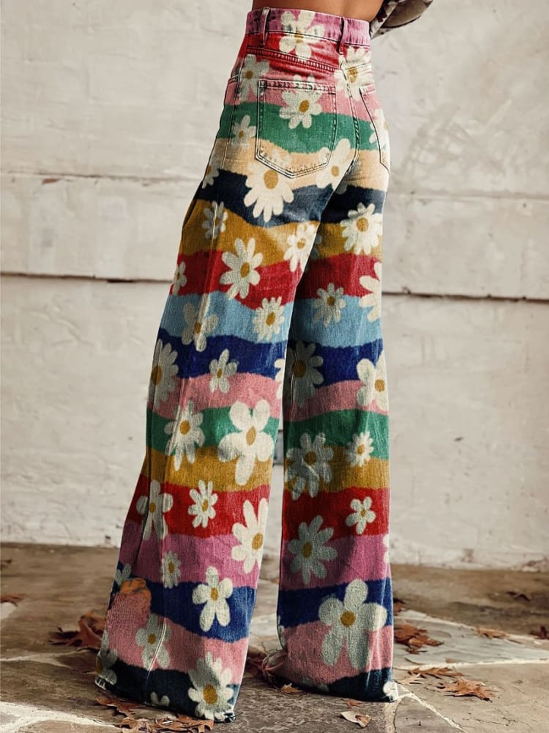 MOREAU LYON | PANTALON FLORAL RÉTRO POUR FEMMES