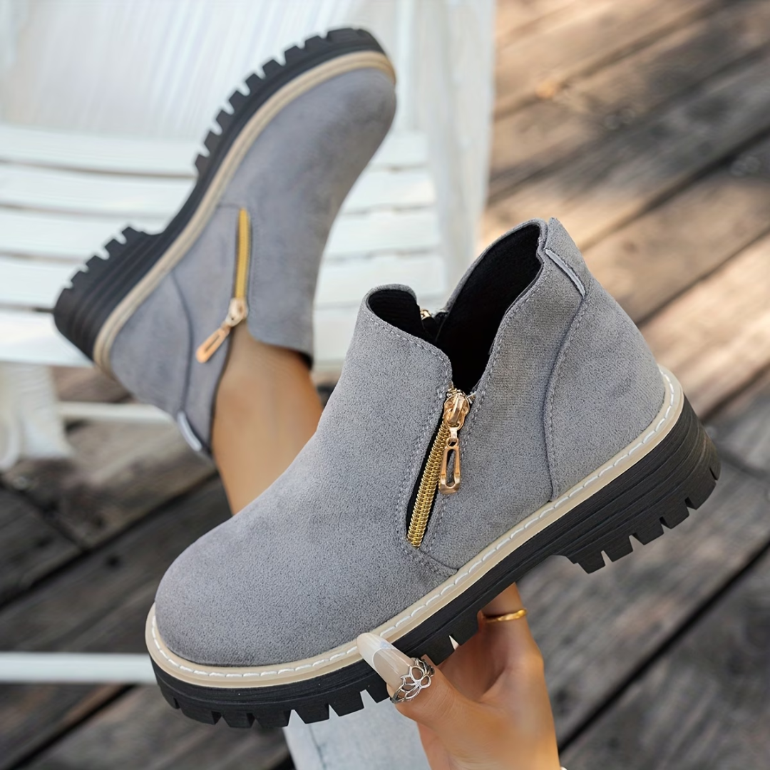 MOREAU LYON | BOTTINES À DOUBLE ZIP POUR FEMMES