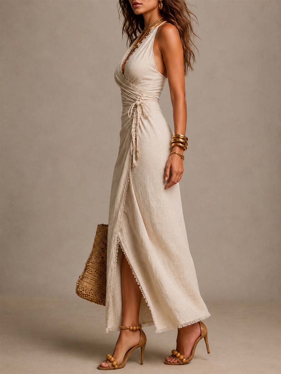 MOREAU LYON | ROBE MIDI EN BORDÉE DE DENTELLE POUR FEMMES