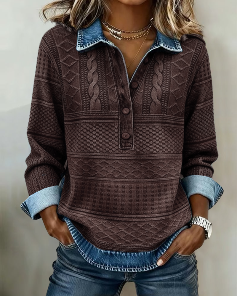 MOREAU LYON | CHEMISE EFFET DENIM POUR FEMME