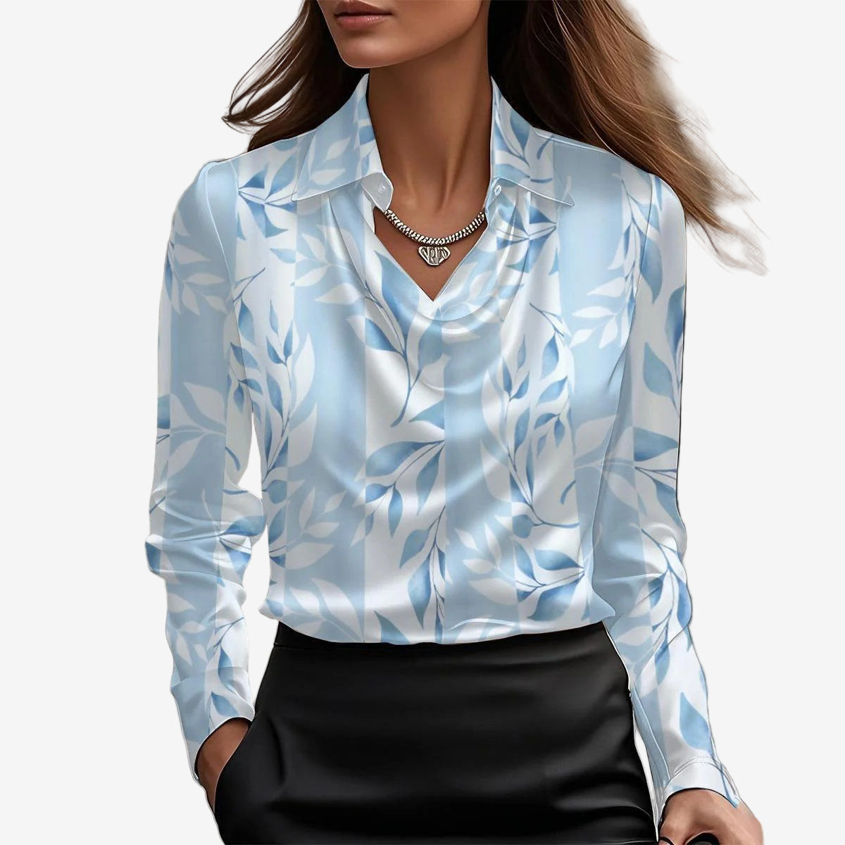 MOREAU LYON | BLOUSE DRAPÉE COL COWL POUR FEMMES