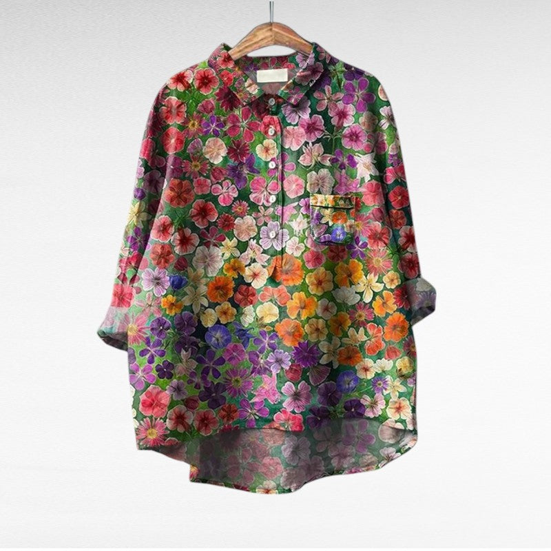 MOREAU LYON | BLOUSE JARDIN COLORÉ POUR FEMMES