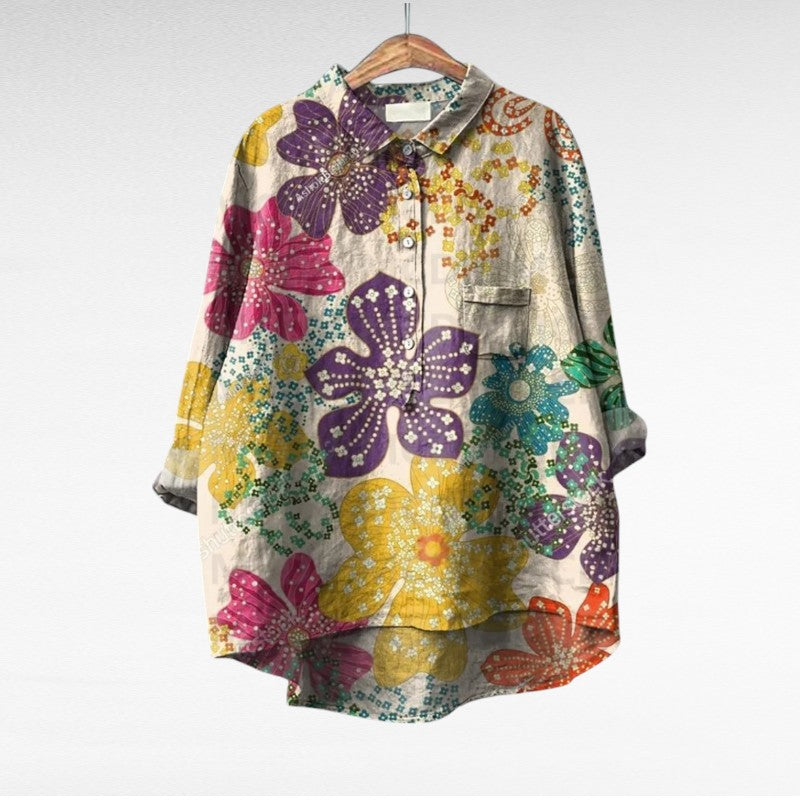 MOREAU LYON | BLOUSE JARDIN COLORÉ POUR FEMMES